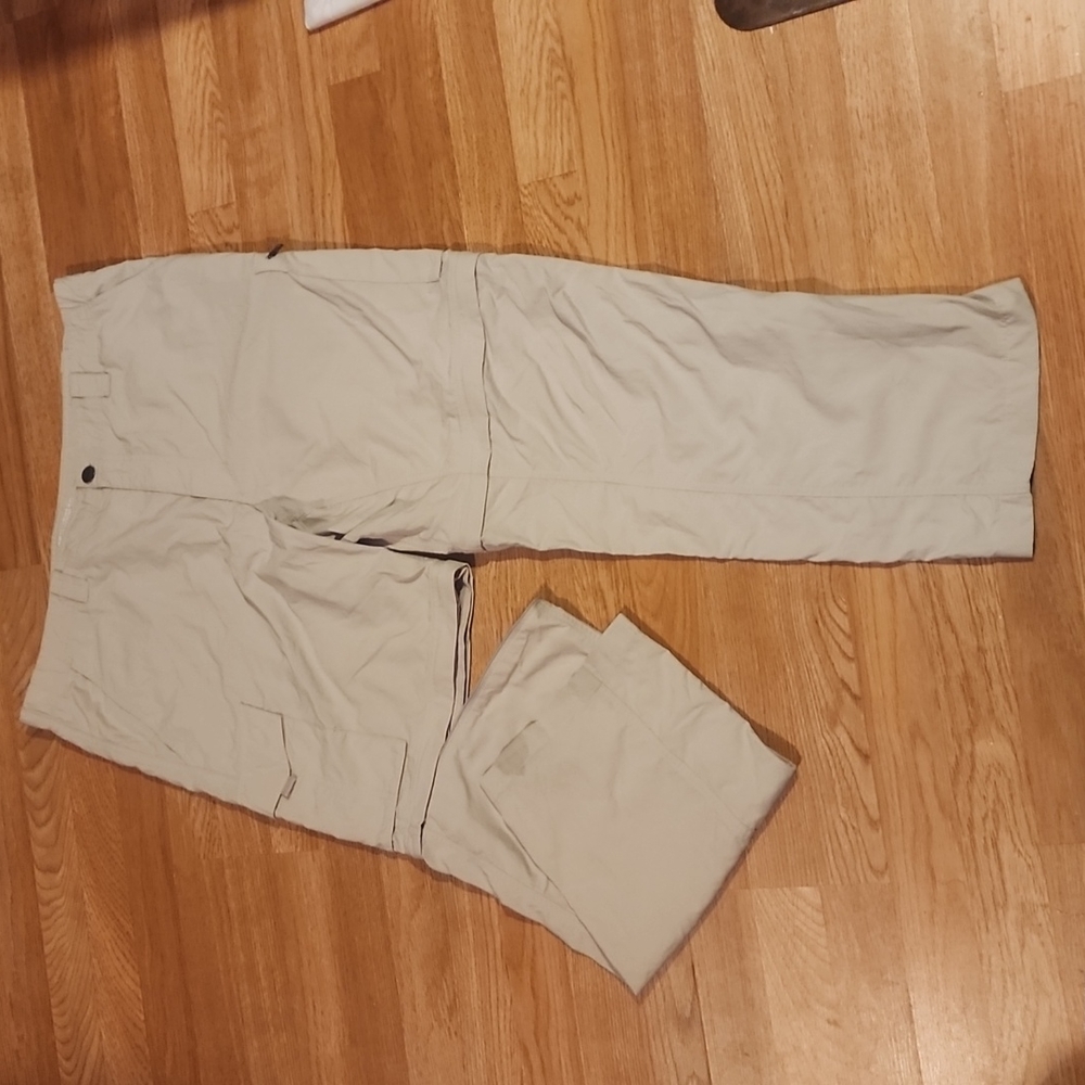 Mens Columbia Omni-Shade Zip Off Pants Legs Cargos